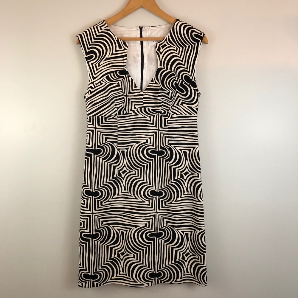 Trina Turk Charlotte Dress Zebra Print Small